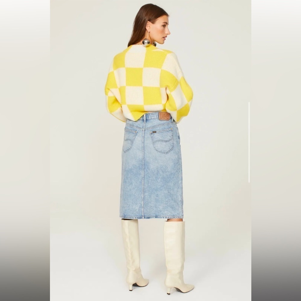LEE Mid Rise Denim Skirt, RTR - Picture 5 of 11